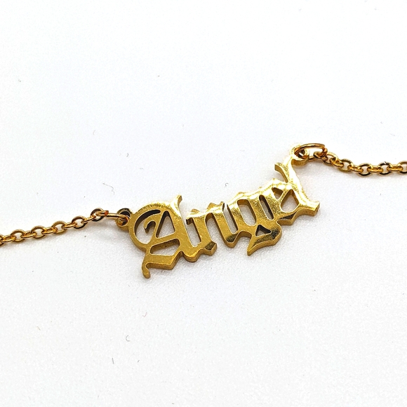 "ANGEL" GOLD NECKLACE ON CHAIN ๐ - Picture 1 of 3